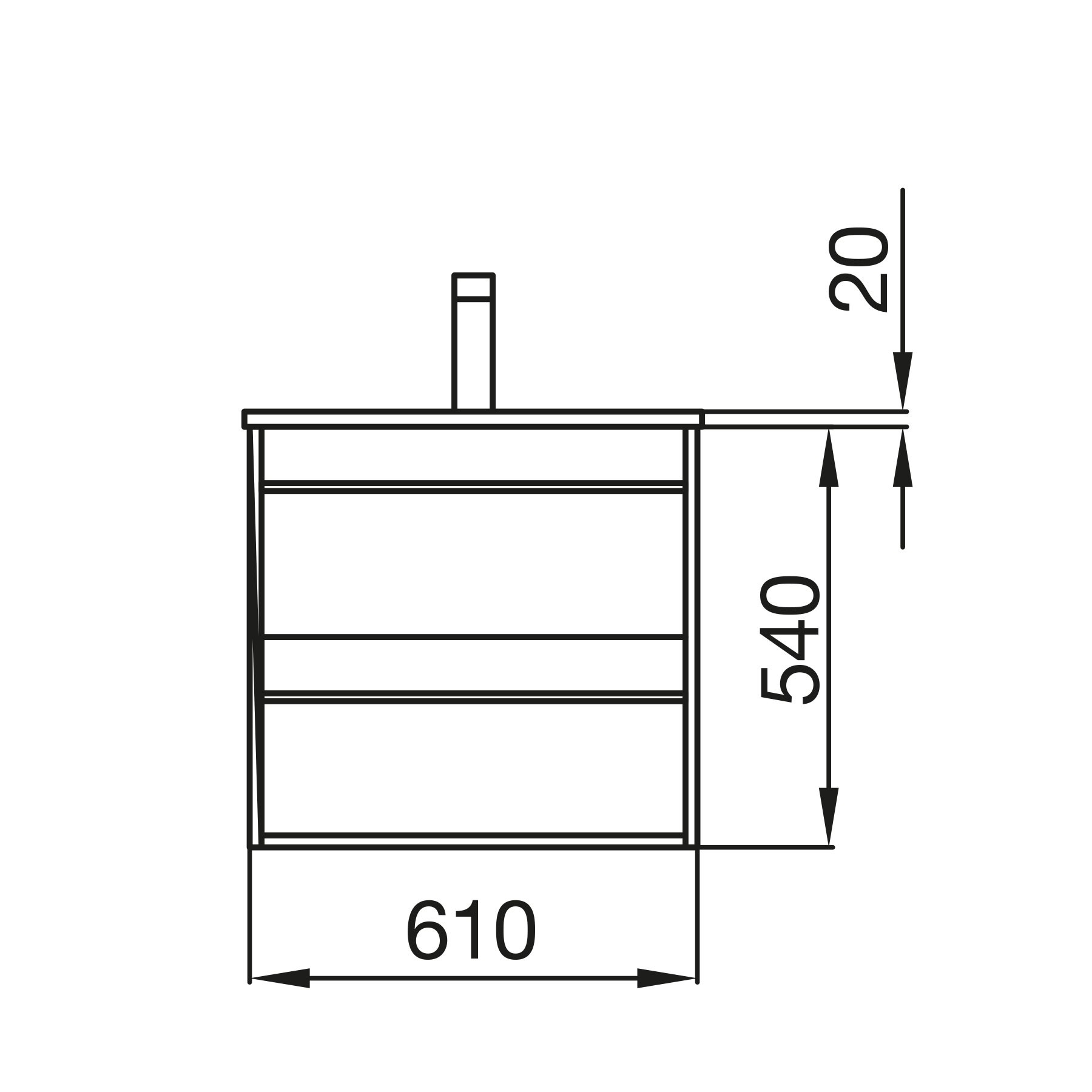 84941 SALGAR Мебель для умывальника ATTILA 600 2 ящика ETERNITY OAK + Раковина Робл Вечность - Вид №2