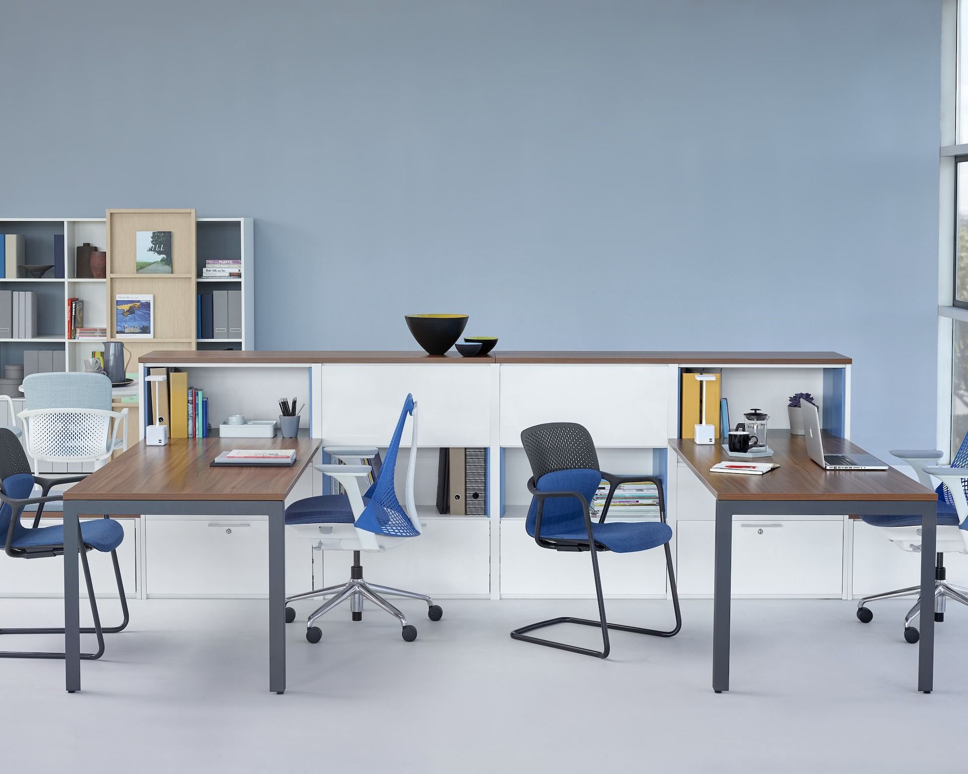 Мягкий консольный стул с подлокотниками Herman Miller Keyn ARCH-00065066 - Вид №4