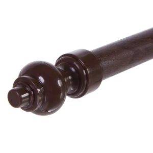 Карниз двухрядный 160 см металл/пластик цвет орех