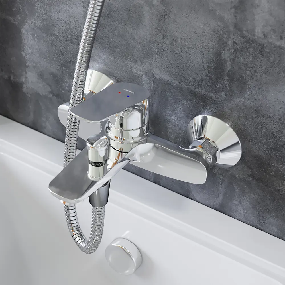 Смеситель для ванны Damixa Origin Bit однорычажный хром STLM-2160707 - Вид №5