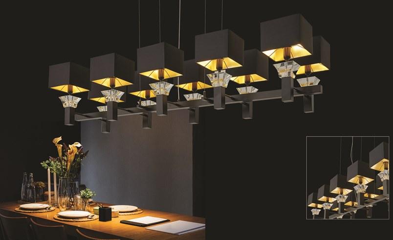 ILFARI Подвесной светильник прямого и отраженного света из металла в современном стиле Side by side 14230 - Вид №2