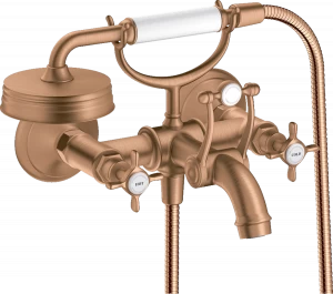 16540140 Смеситель для ванны 2-х рычажный внешнего монтажа с поперечными ручками AXOR MONTREUX