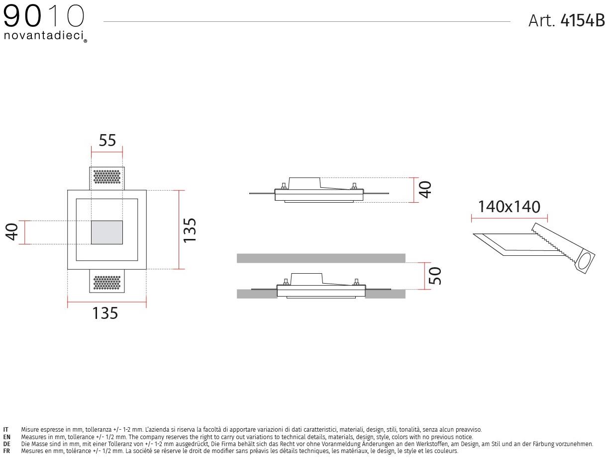 9010 novantadieci Настенный светодиодный светильник из cristaly®  4154b  - Вид №2