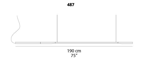 Металлический светодиодный подвесной светильник Oluce Ilo ARCH-00057856 - Вид №4