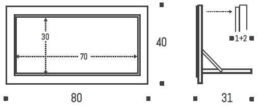 AMBIVALENZ Книжный шкаф из фанеры Fläpps shelf 80×40-1 Fl030002 - Вид №4