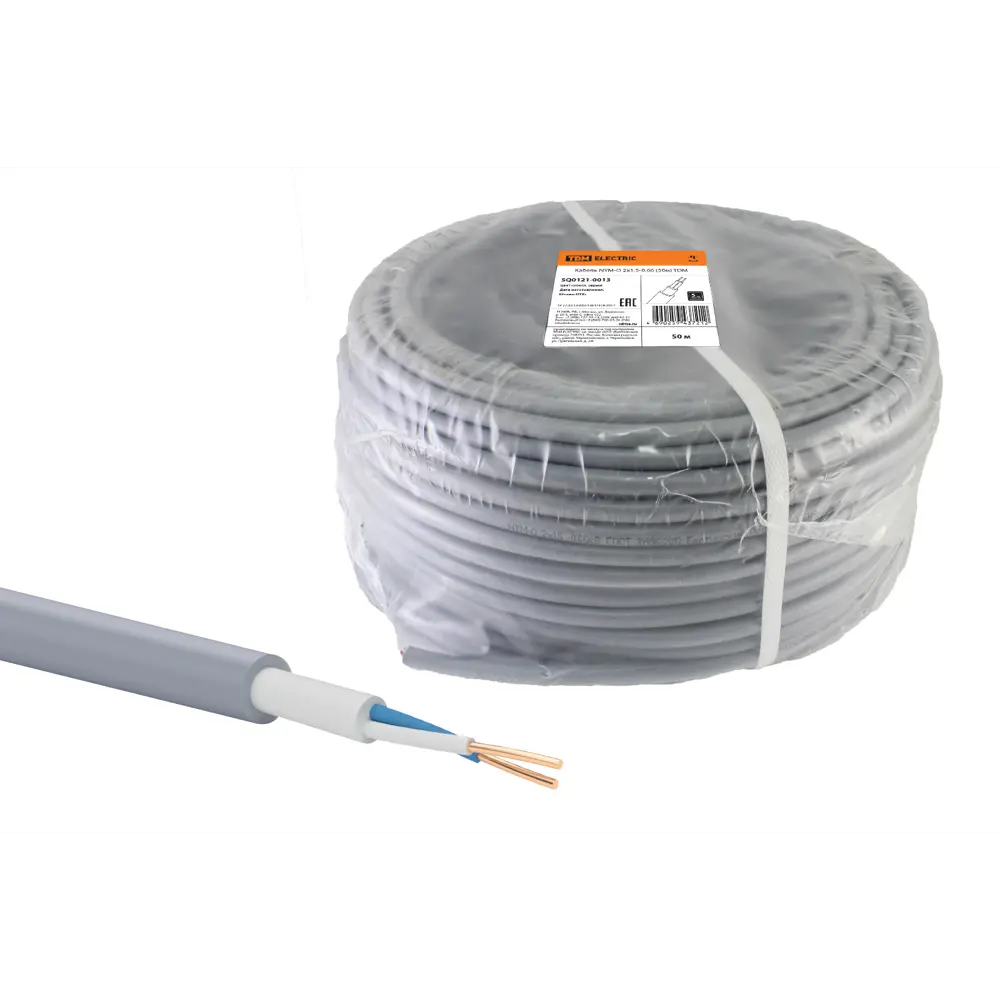 Кабель Tdm Electric NYM 2x1.5 50 м ГОСТ цвет серый STLM-2079926 - Вид №2