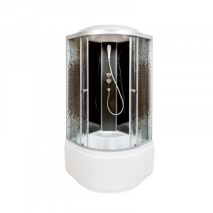 BМ4590 с электрикой BLACK Душевая кабина DETO Серия ВМ