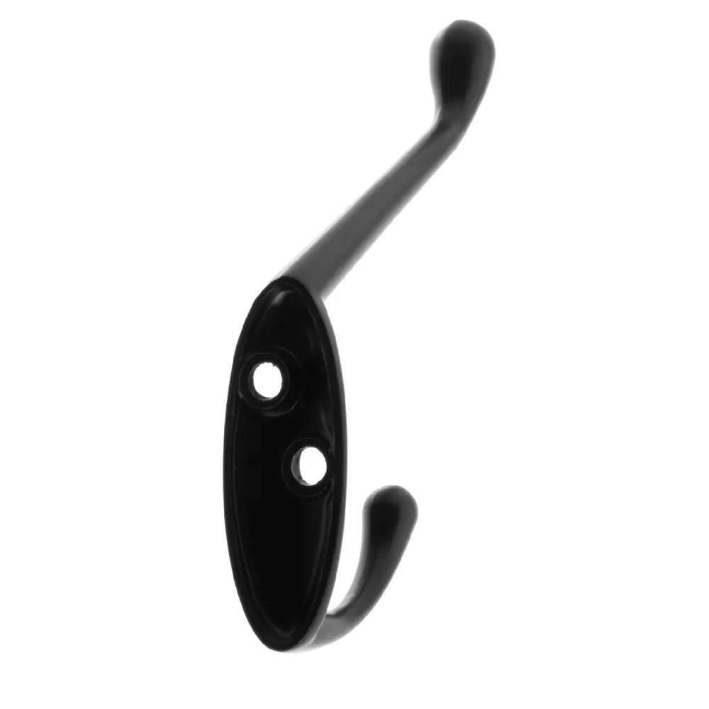 Крючок лёгкий для пальто и шапки LK0401BL, металл, цвет чёрный LAMPLANDIA STLM-2009403 - Вид №1