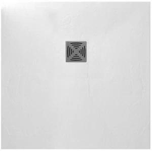 Olympia Ceramica Плоский квадратный душевой поддон из мраморной смолы Easy slim Sli88080 / sli89090