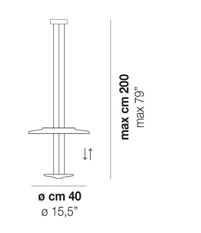 Стеклянный светодиодный подвесной светильник Vetreria Vistosi Dione ARCH-00013690 - Вид №1