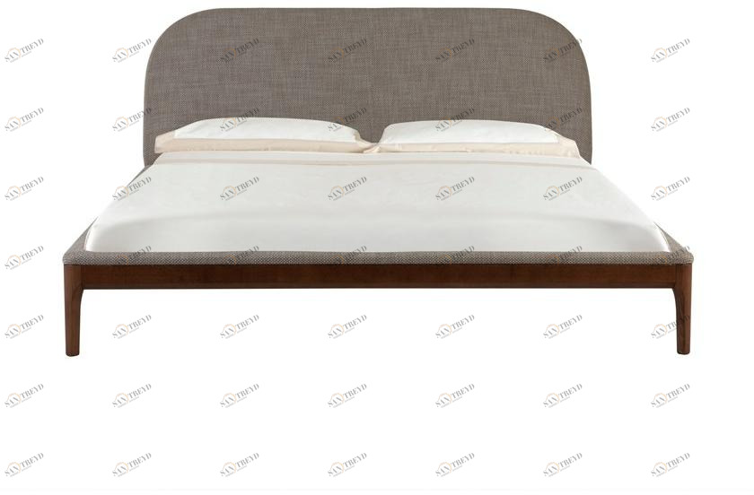 Tonin Casa Двуспальная кровать из ткани с мягким изголовьем sun-id-1502461