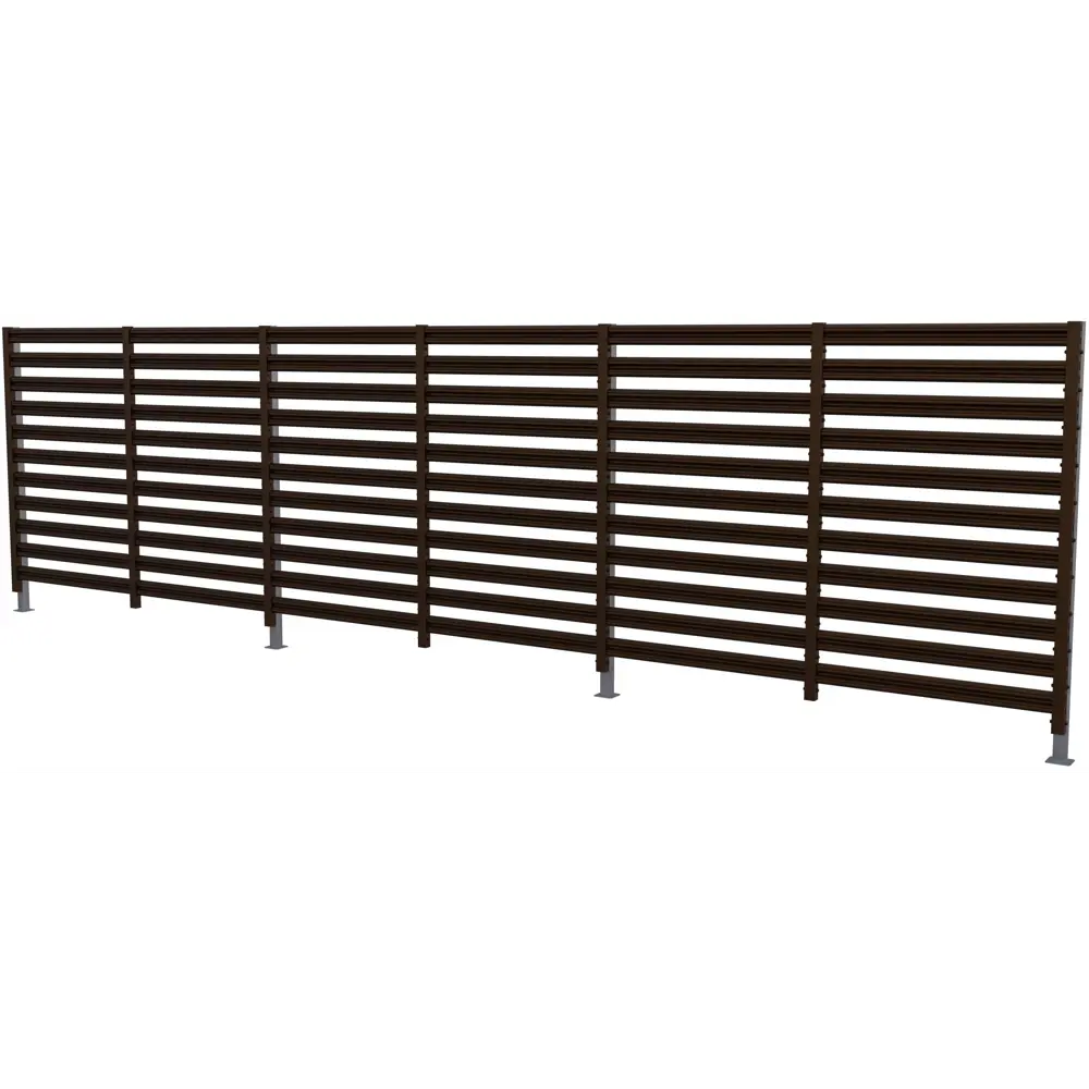 Забор-жалюзи Горизонт 2x2.5 м цвет коричневый 88698257 STLM-2209091 Santreyd  - Вид №4