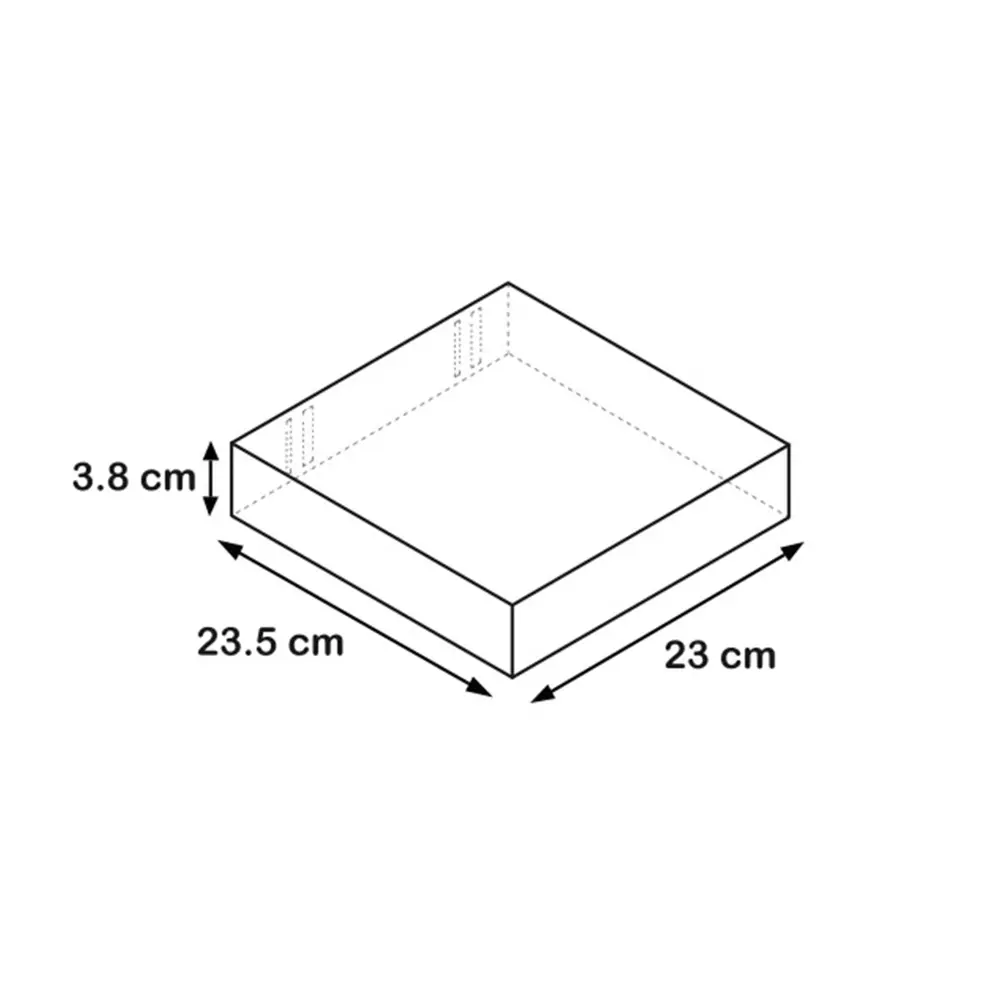 Полка мебельная прямая 23x23.5x3.8 см МДФ цвет светло-серый 81898796 STLM-2191934 SPACEO  - Вид №6