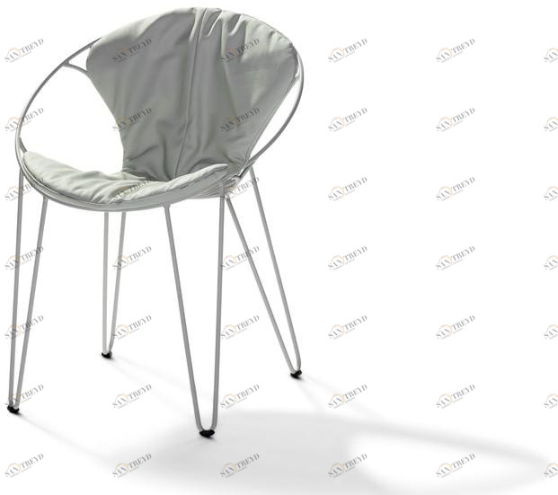 Joli Штабелируемое кожаное кресло с обивкой Wire sun-id-1457063