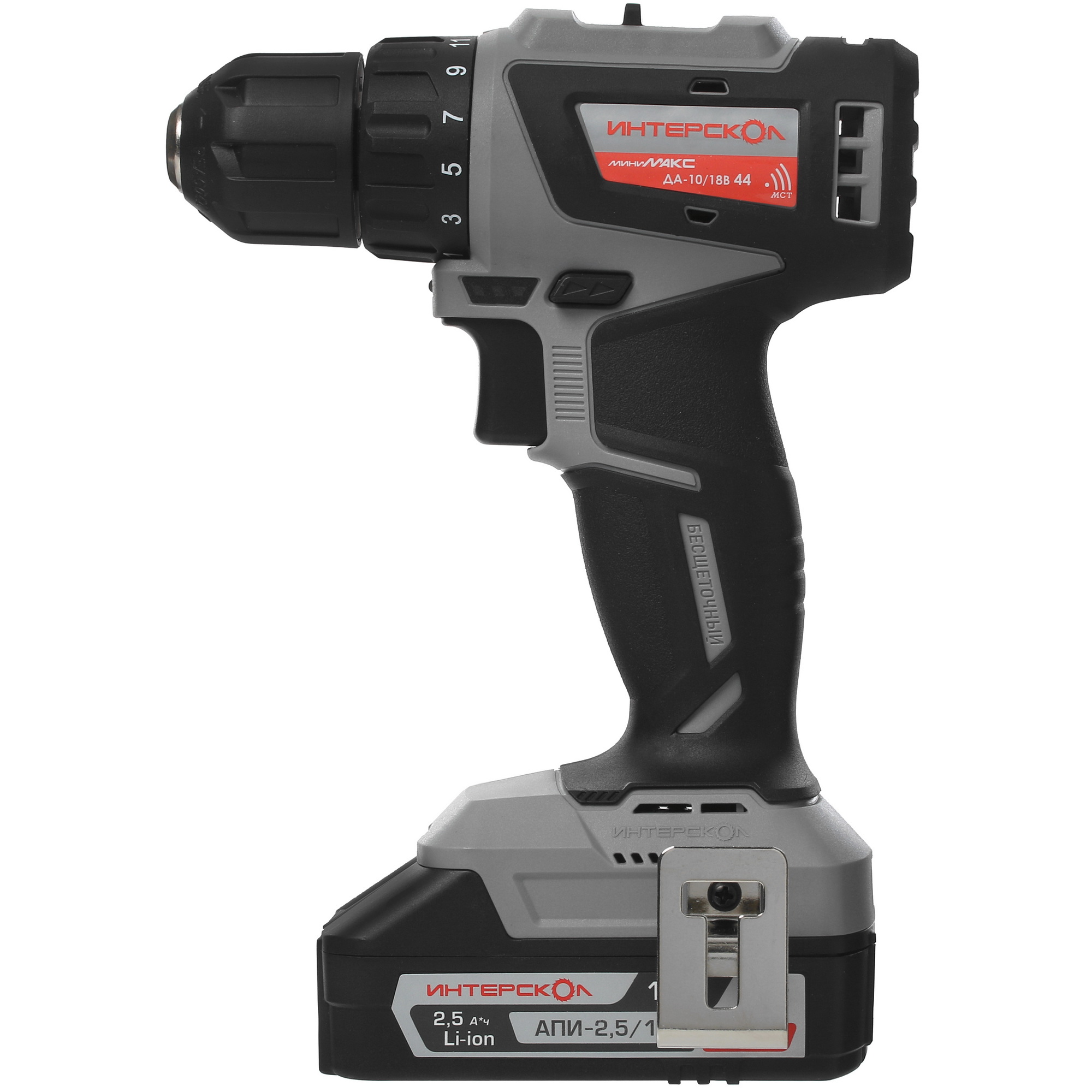 Дрель-шуруповерт Интерскол ДА-10/18В 44 МиниМАКС АПИ 18V 5097838 STDN-0000953