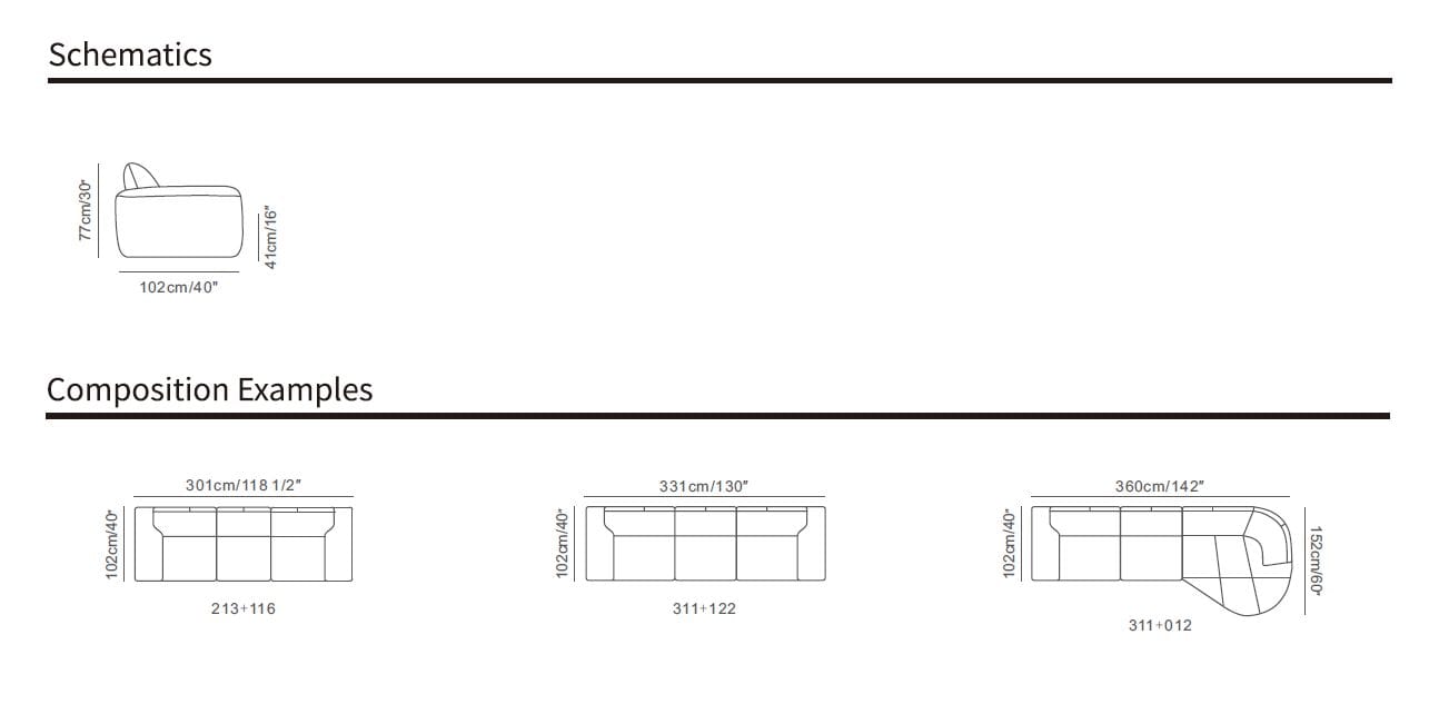 4-местный кожаный модульный диван CAMPO DE' FIORI ALAND ARCH-00027830 - Вид №5
