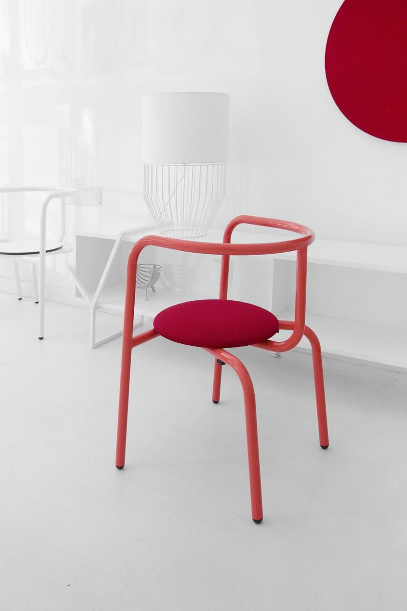 Branca Lisboa Штабелируемый стул из окрашенного металла sun-id-1418194 - Вид №2