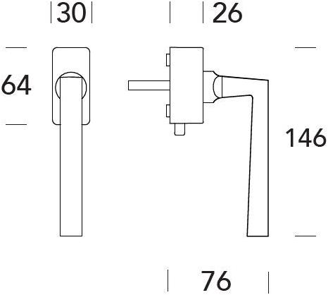 Reguitti Оконная ручка из латуни dk на розе Laser A130dkq7550 - Вид №1