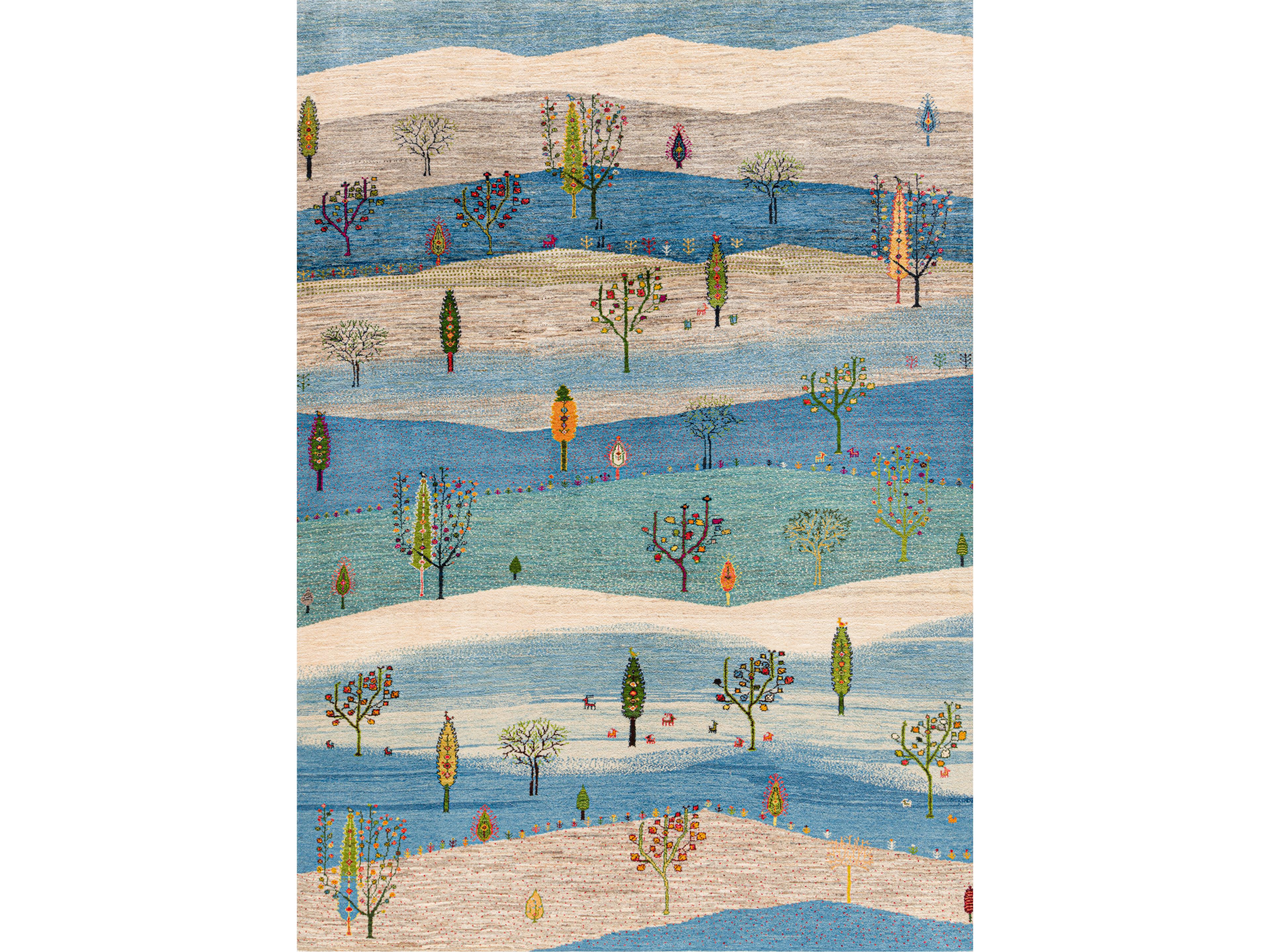 Прямоугольный шерстяной ковер Zollanvari Gabbehs Landscapes ARCH-00047418