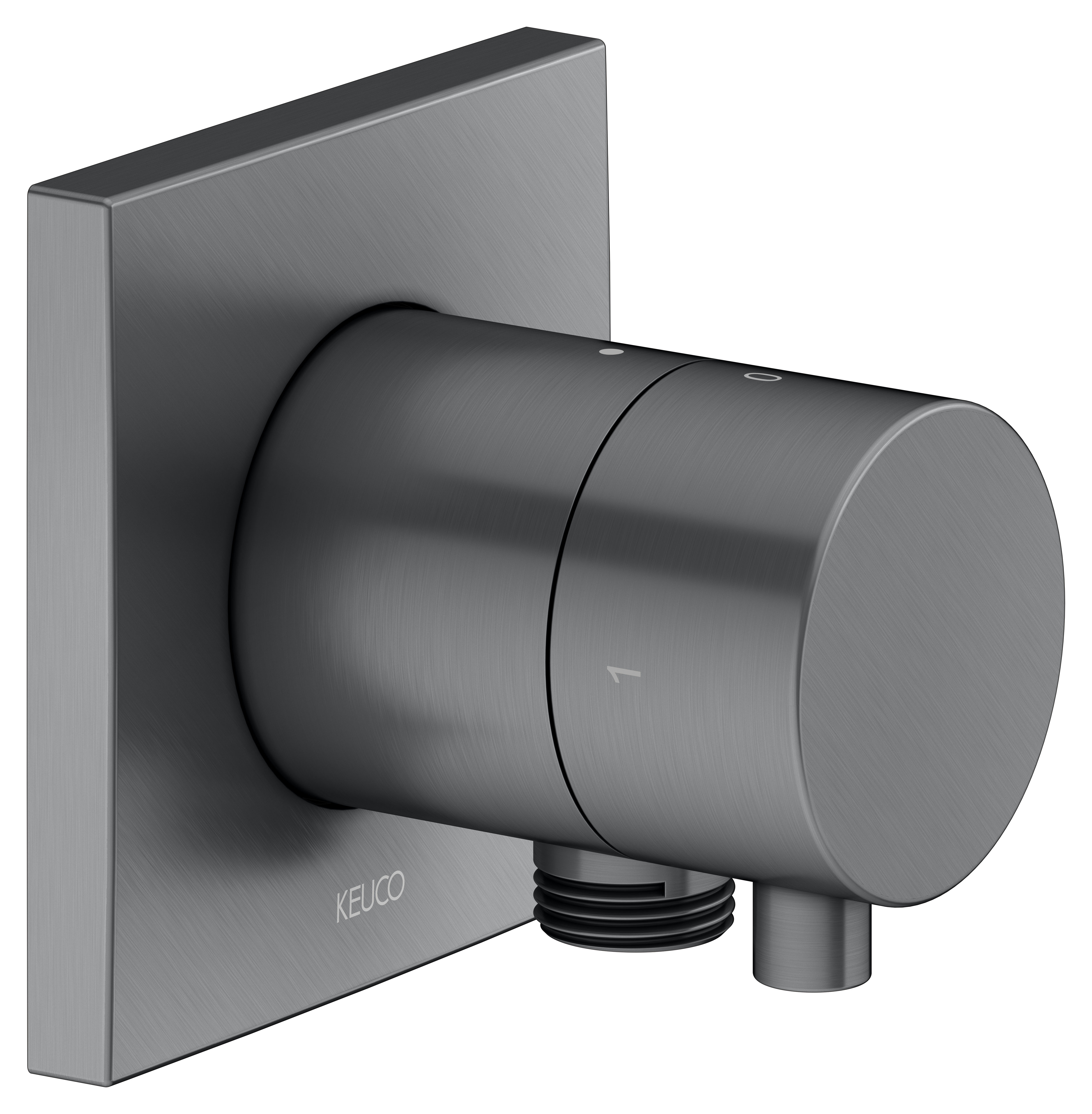 59557131102 Встраиваемый запорный вентиль с переключателем на 2 потребителя и выводом для шланга DN 15 KEUCO IXMO