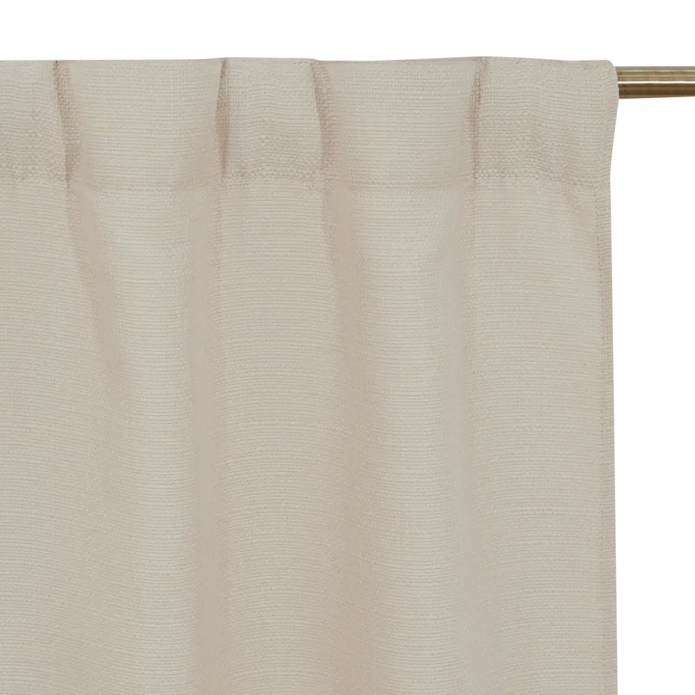 Штора на ленте со скрытыми петлями Inspire Lidia 140x280 см цвет экрю Trench 6 83367779 STLM-2200359  - Вид №5