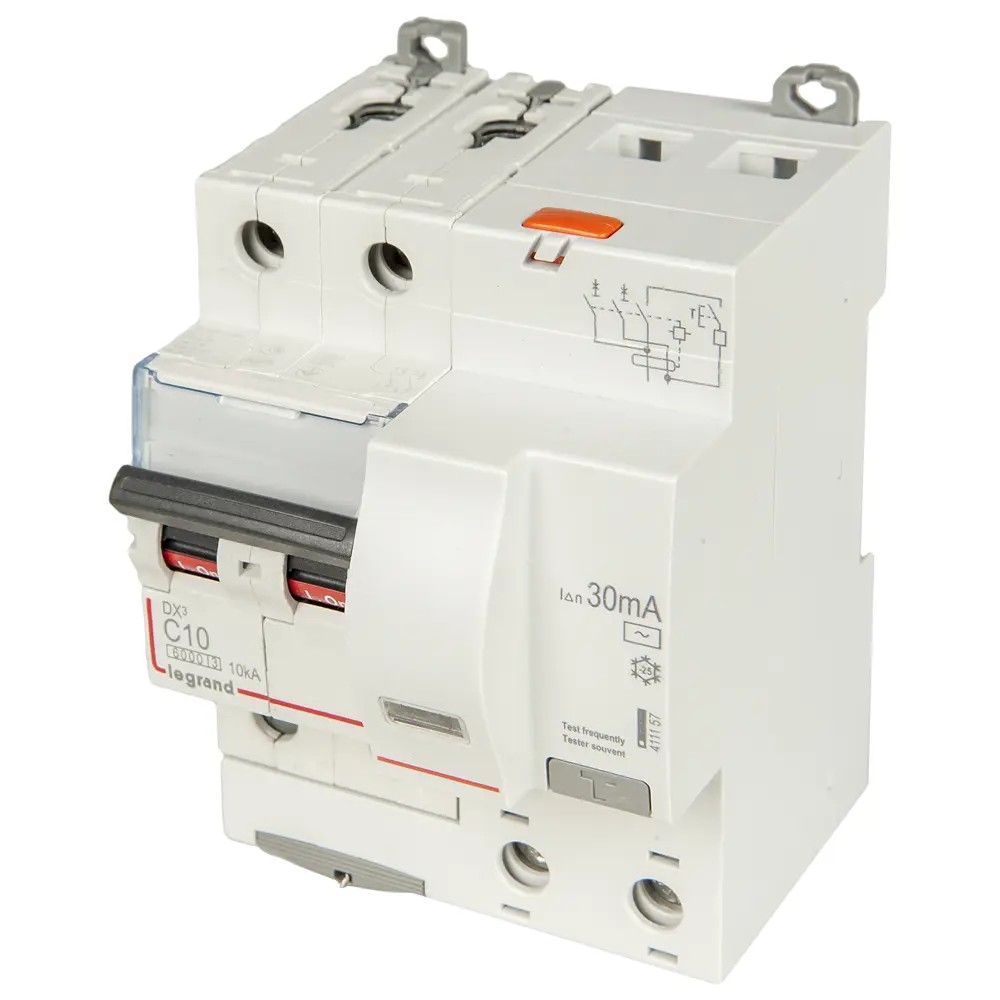 Дифференциальный автомат Legrand DX3 АВДТ 1P N C10 А 30 мА 6 кА АС 411157 12478941 STLM-2024106 