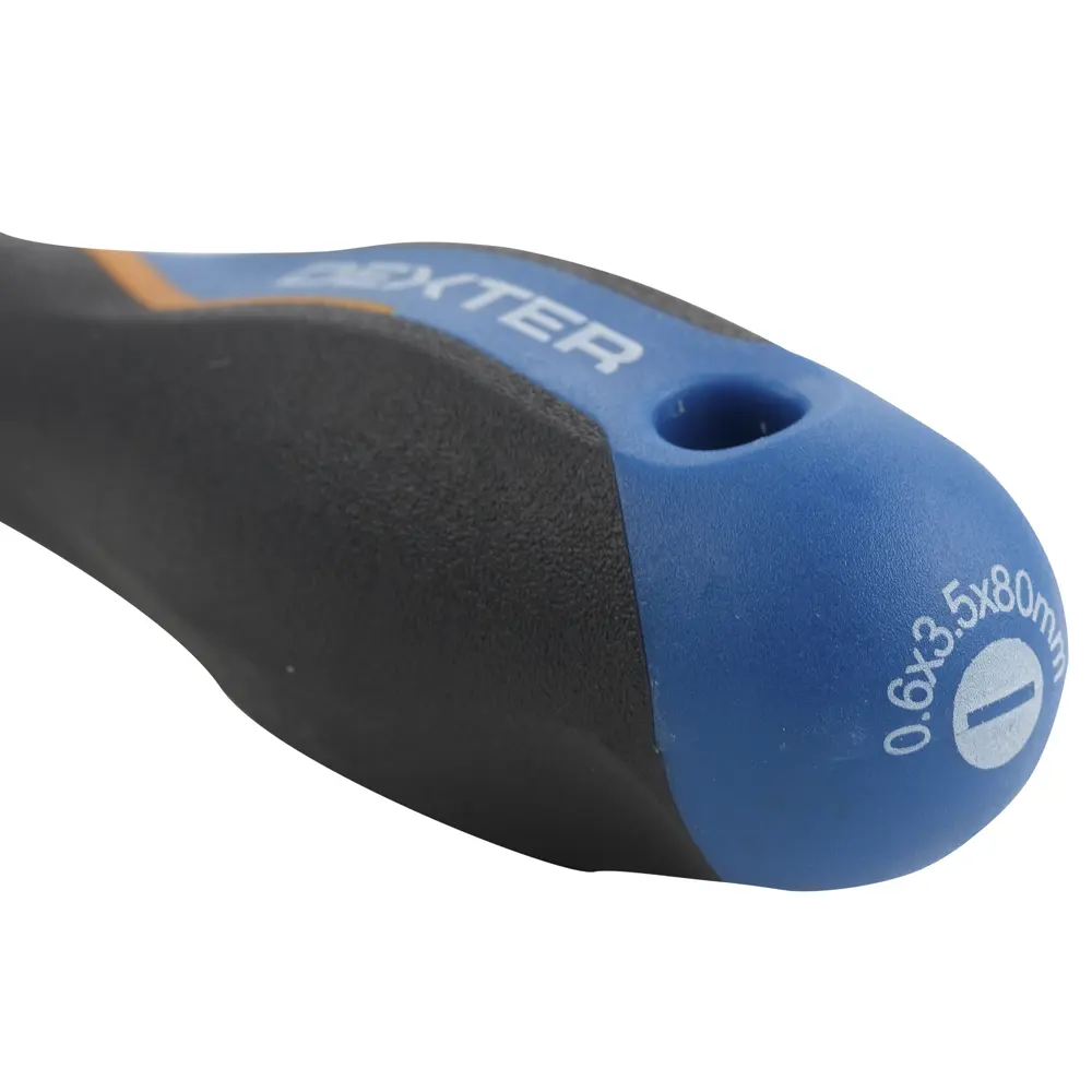 Отвертка шлицевая Dexter с магнитным наконечником SL3.5x80 мм 18147545 STLM-0009579 - Вид №6