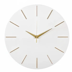 Часы настенные Rocksolid круглые МДФ цвет белый бесшумные ø30.5 см