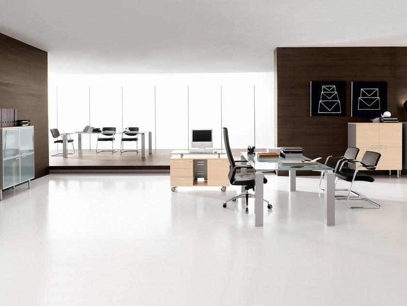 Sinetica Исполнительный угловой письменный стол из дерева Tao sun-id-1432620 - Вид №7