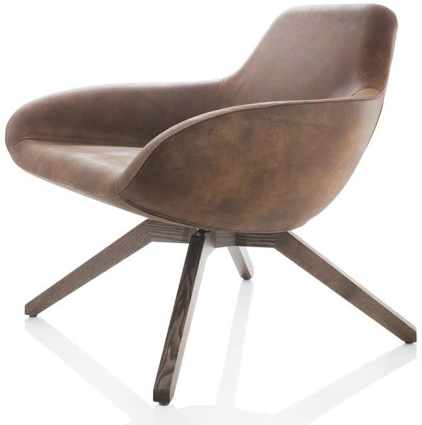 ALMA DESIGN Кресло на козелке в коже с подлокотниками X big sun-id-1481560 - Вид №1