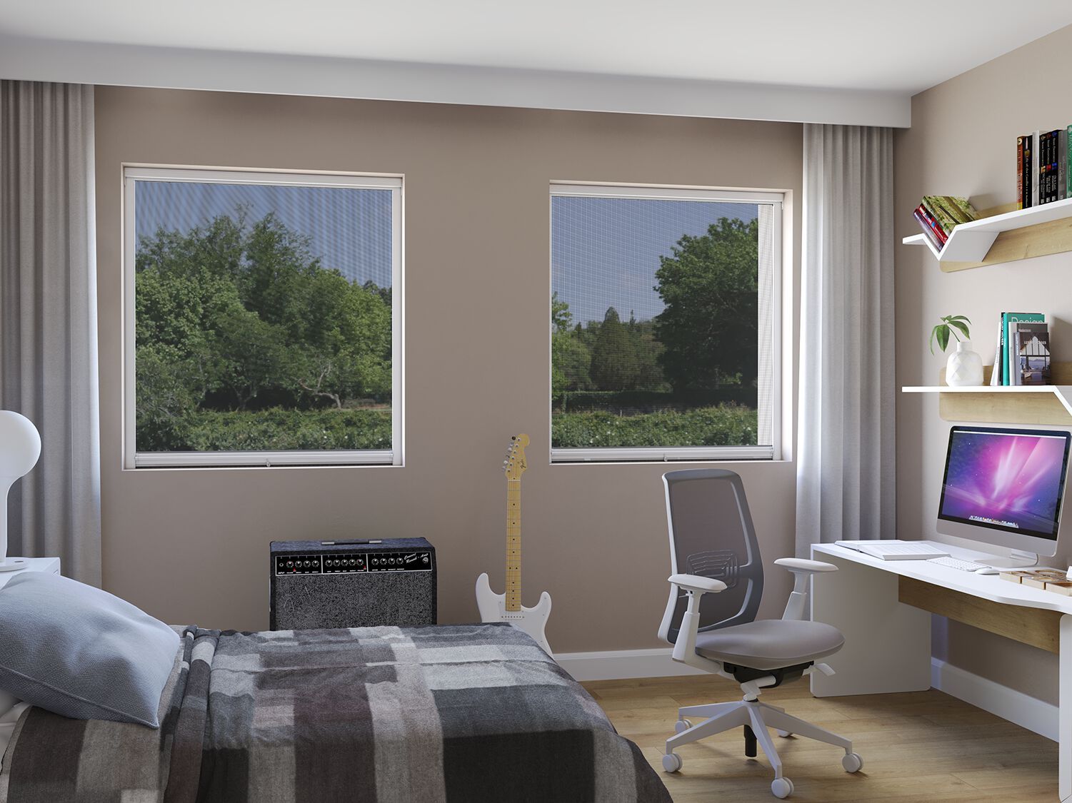 Вертикальная рольставни москитная сетка Mv Line противомоскитные сетки-вертикальная прокрутка ARCH-00071723