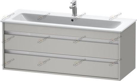 KT643100707 Тумбочка подвесная Ketho #KT6431 1200 x 475 мм Бетонно-серый матовый декор Duravit