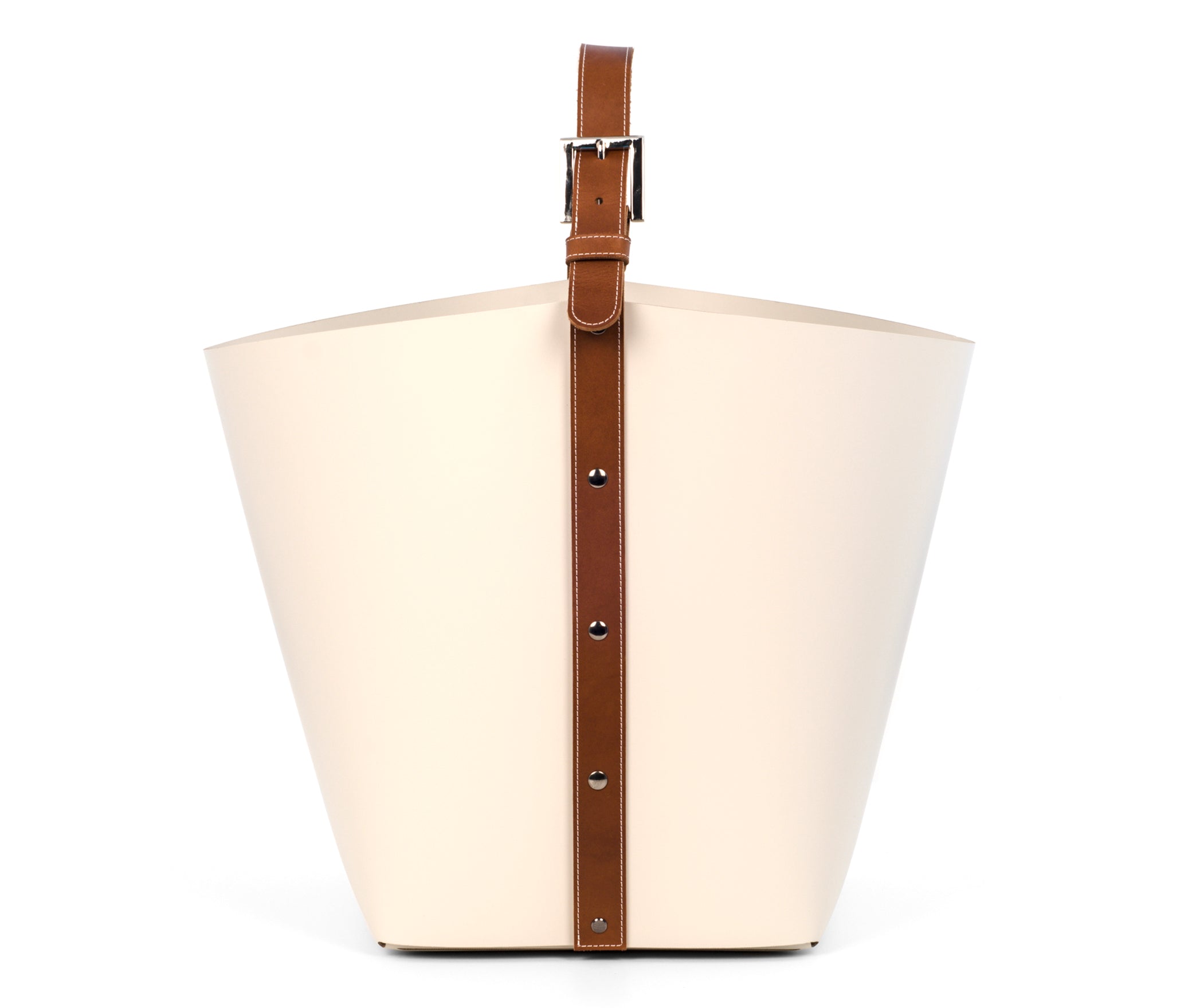 Корзина Ovo с ручкой - 40X44XH39 см / Тан / регенерированная кожа_верблюжья Pinetti 70.1181.082.011 - Вид №3