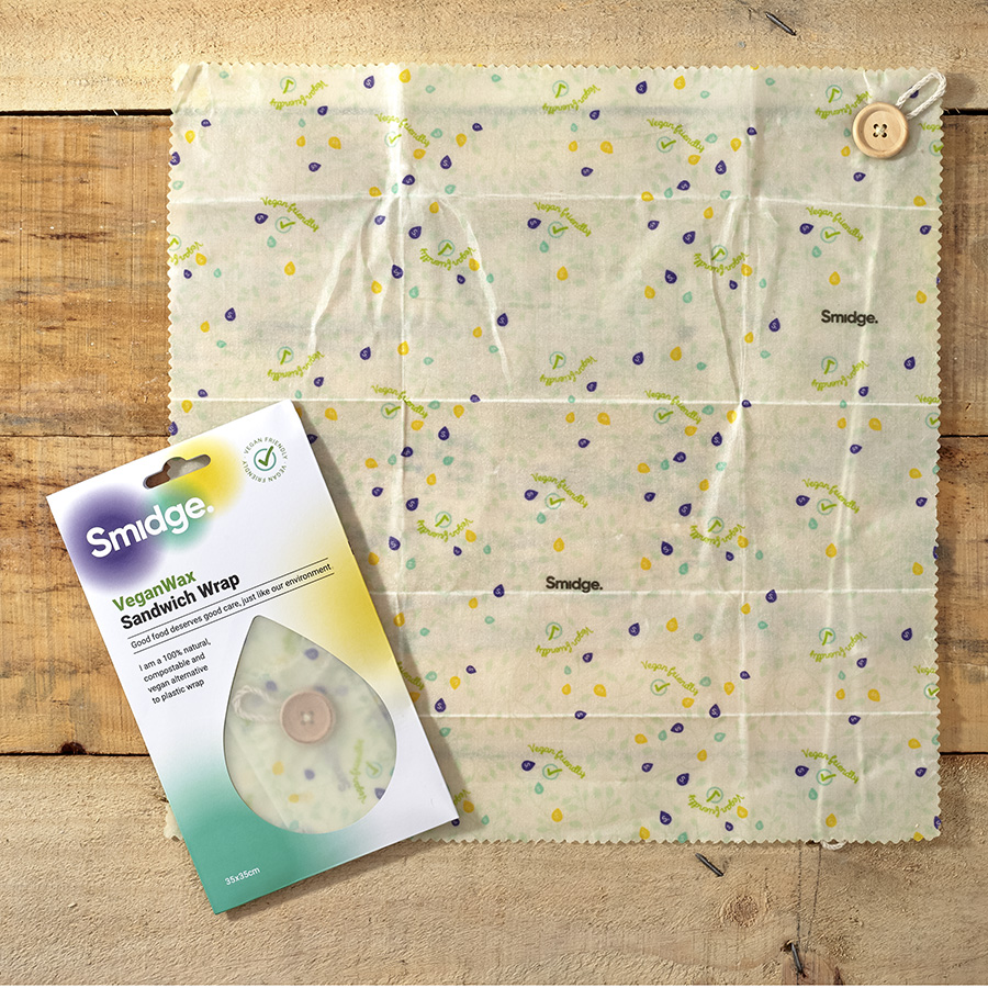SMID90 Обертка для сэндвича многоразовая 35х35 см, веганский воск Smidge  - Вид №2