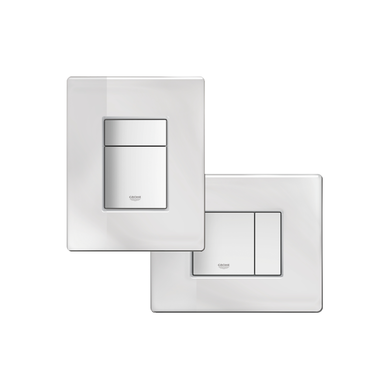 Панель смыва для унитаза GROHE Skate Cosmopolitan Glass (3 режима смыва), зеркальный (389160A0) - Вид №6