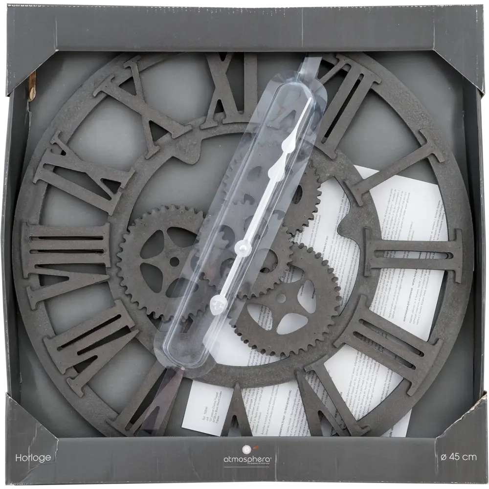 Часы настенные круглые 45 см чёрные 82674415 STLM-2094110 Atmosphera Retro - Вид №3