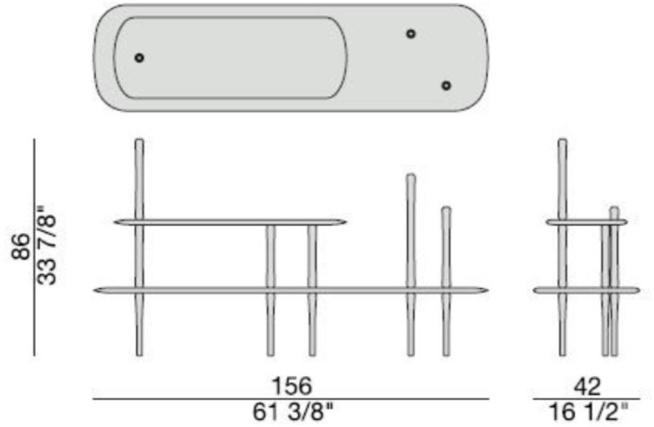 Porada Прямоугольный деревянный журнальный столик для гостиной Iron sun-id-1377329 - Вид №1