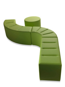 Модульная мягкая скамья