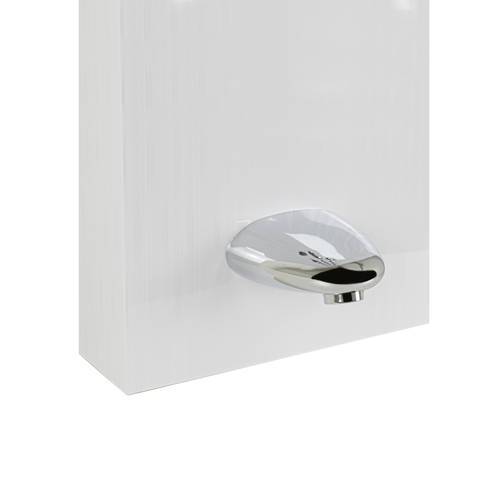 GFmark - Душевая панель - "тропический душ" с двумя лейками, БЕЛЫЙ - ПЛЁНКА, корпус из нержавеющей стали марки 304, код: 5515  - Вид №3