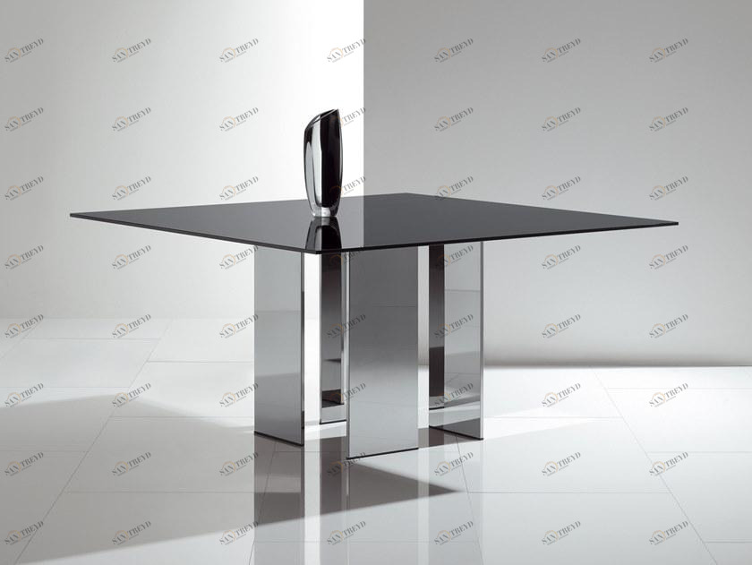 ACERBIS Квадратный стеклянный стол со стальным основанием sun-id-1448920