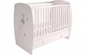 vpk-0001583.9 Кровать детская Polini kids French 710, Amis, с ящиком, белый ВПК (Тополь)