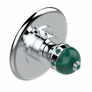 A1V-15EN16EM Ручка регулировки для термостата EUROTHERM N°8105N, 8200N, 8300 Thg-paris Sully с малахитом Хром