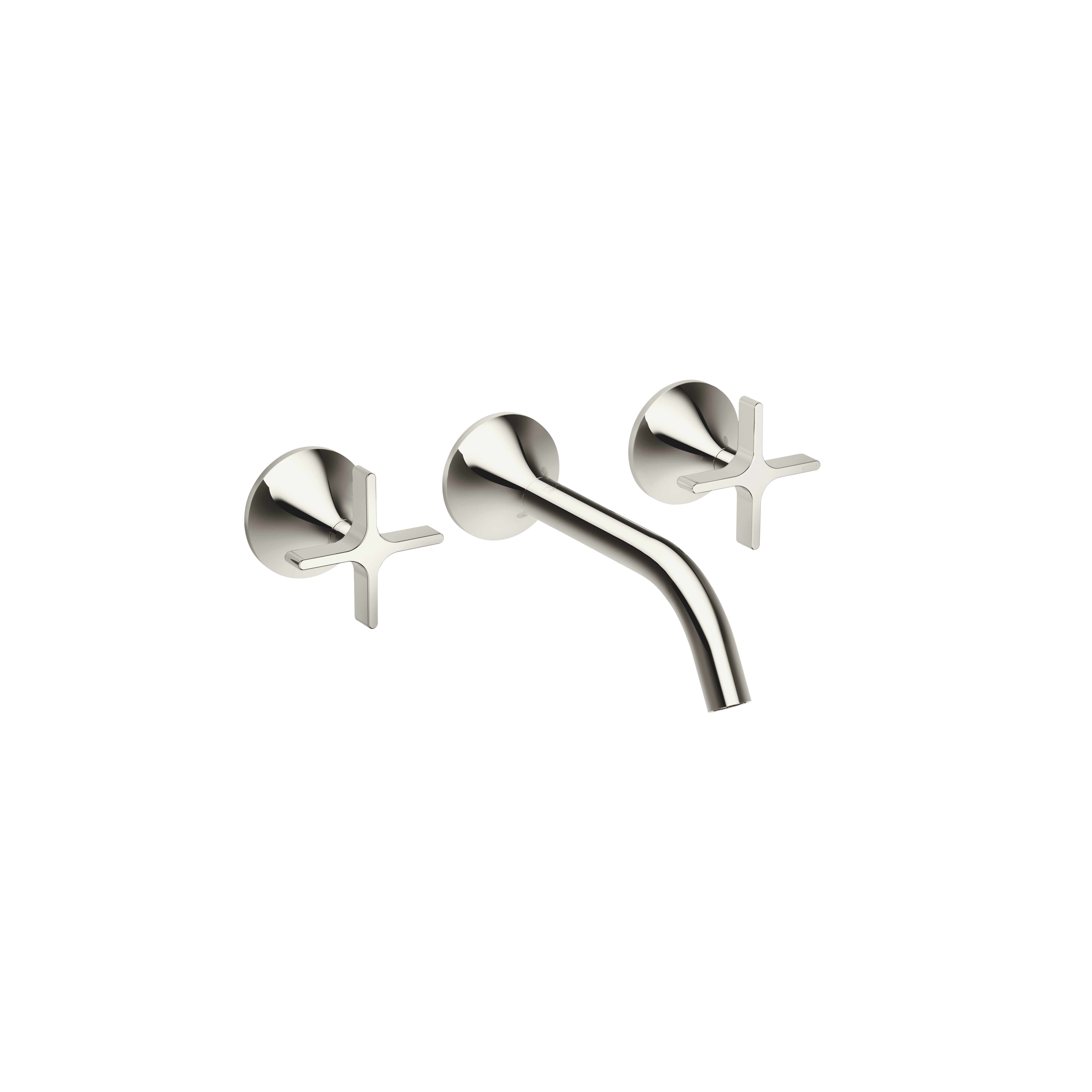 VAIA Смеситель для раковины настенный без донного клапана - Platinum DornBracht 36712809-08