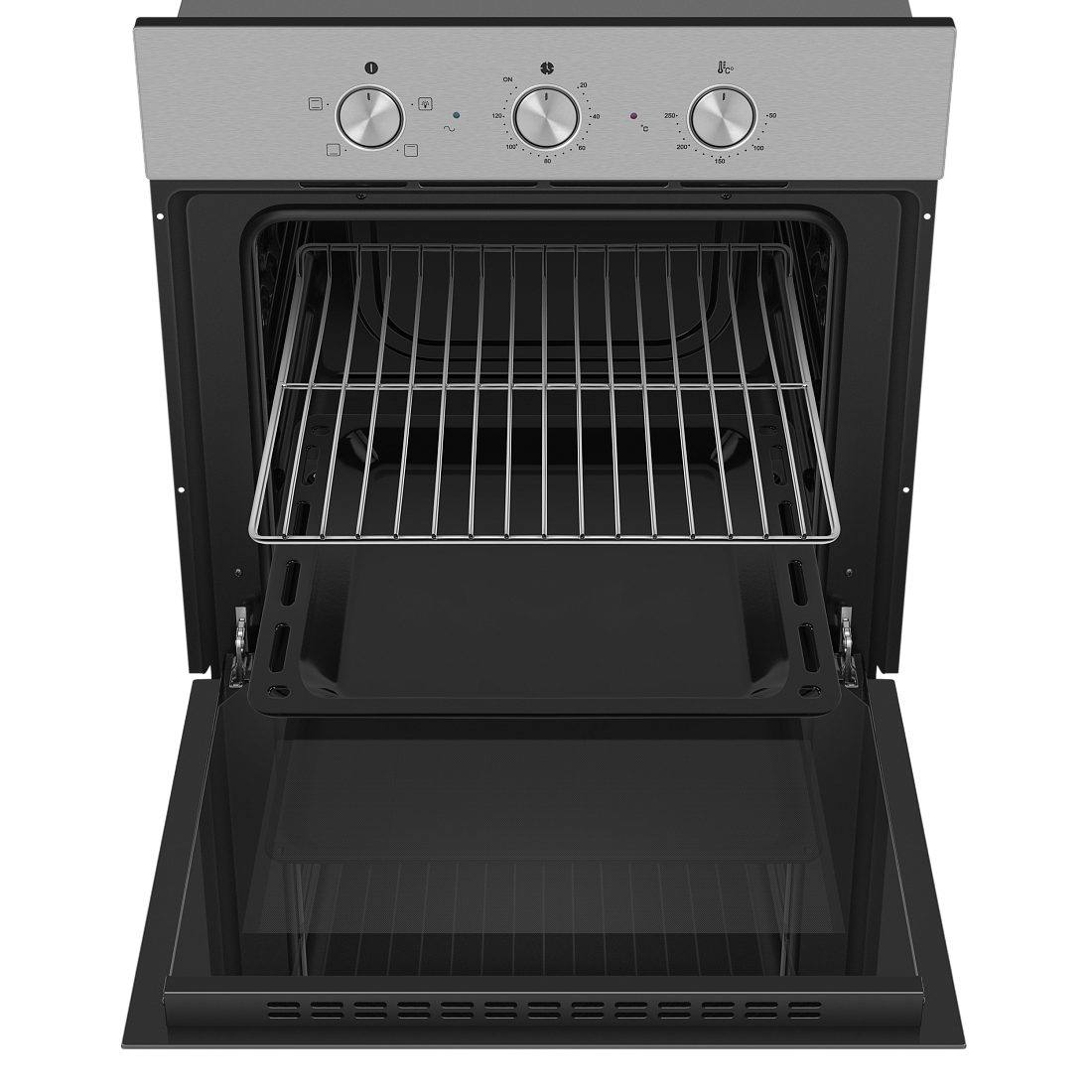 9100955 Электрический духовой шкаф HOMSair OES604S серебристый STDN-0067900 - Вид №3