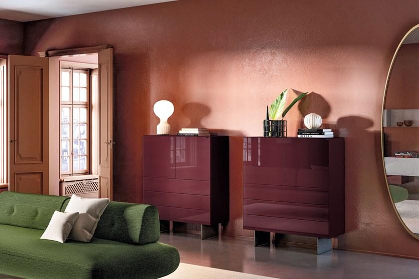 Lago Буфет из стекла со встроенной подсветкой Materia sun-id-1424367 - Вид №4