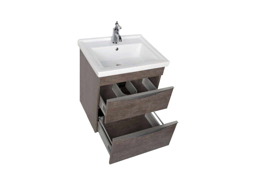 Тумба с раковиной Aquanet Эвора 60 дуб антик 0018300000182322 - Вид №5