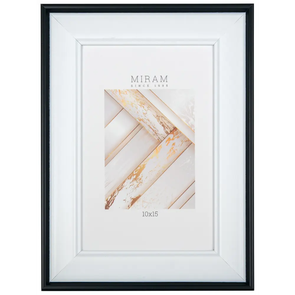 Фоторамка Мирам белая 10×15 см для интерьерных фотографий 89422786 STLM-1570758