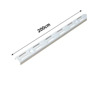 Направляющая двухрядная Spaceo 200 см цвет белый