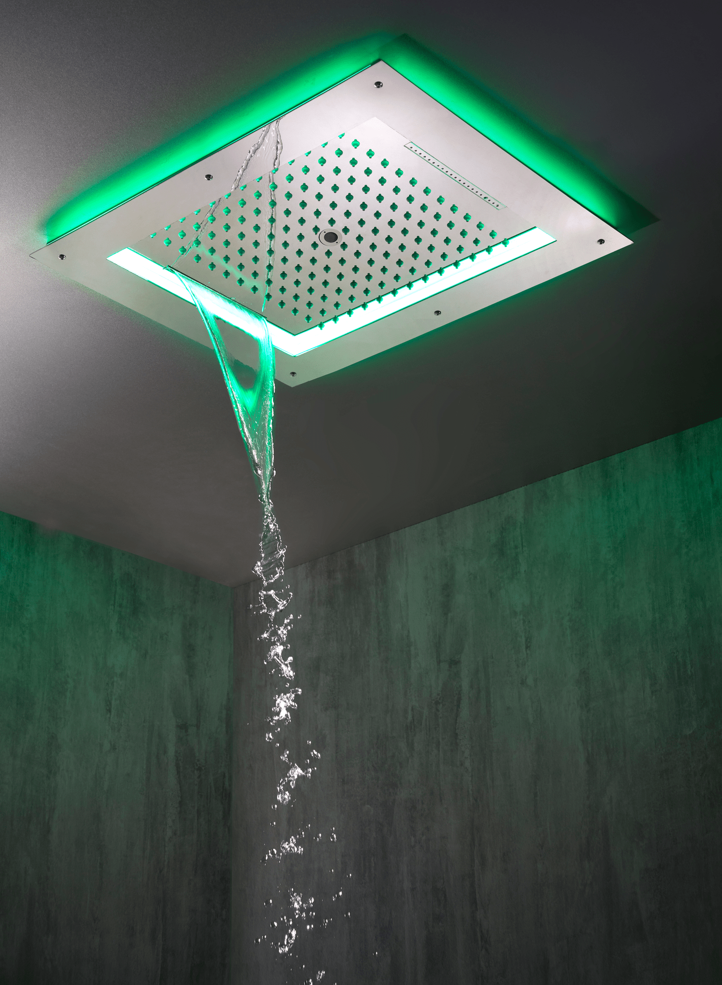 HI0929 Потолочный & настенный душ FRAME/4 - RGB CROMOTHERAPY BOSSINI  - Вид №1
