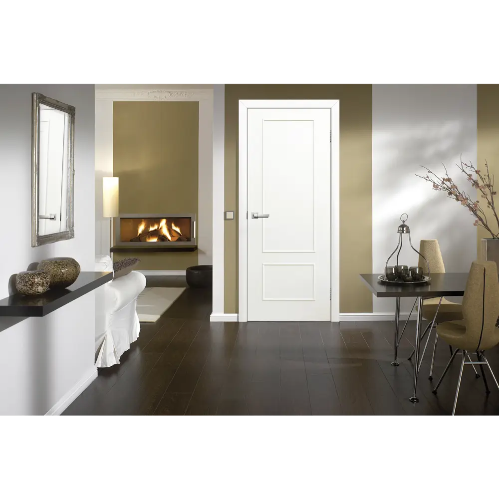 Дверь межкомнатная Классика глухая ламинация цвет белый 60x200 см VERDA STLM-2085970 - Вид №8